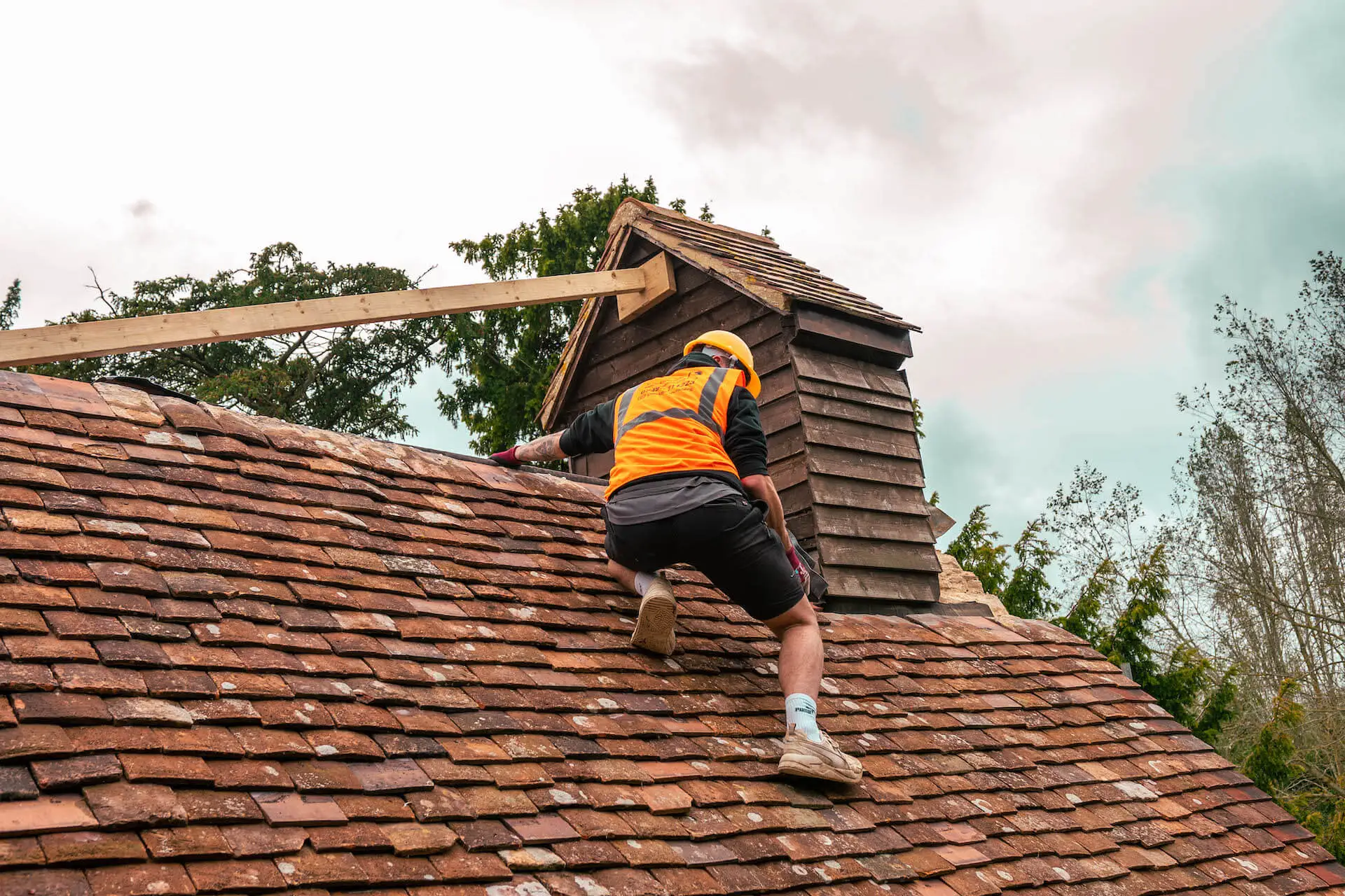 Targeted pitched roof repair being carried out near Milton Keynes