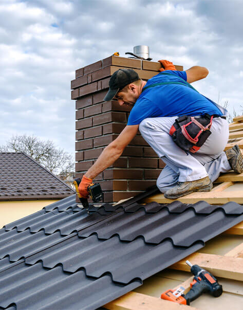 A traditional pitched roof in Newport Pagnell completed by Clarkson Roofing.