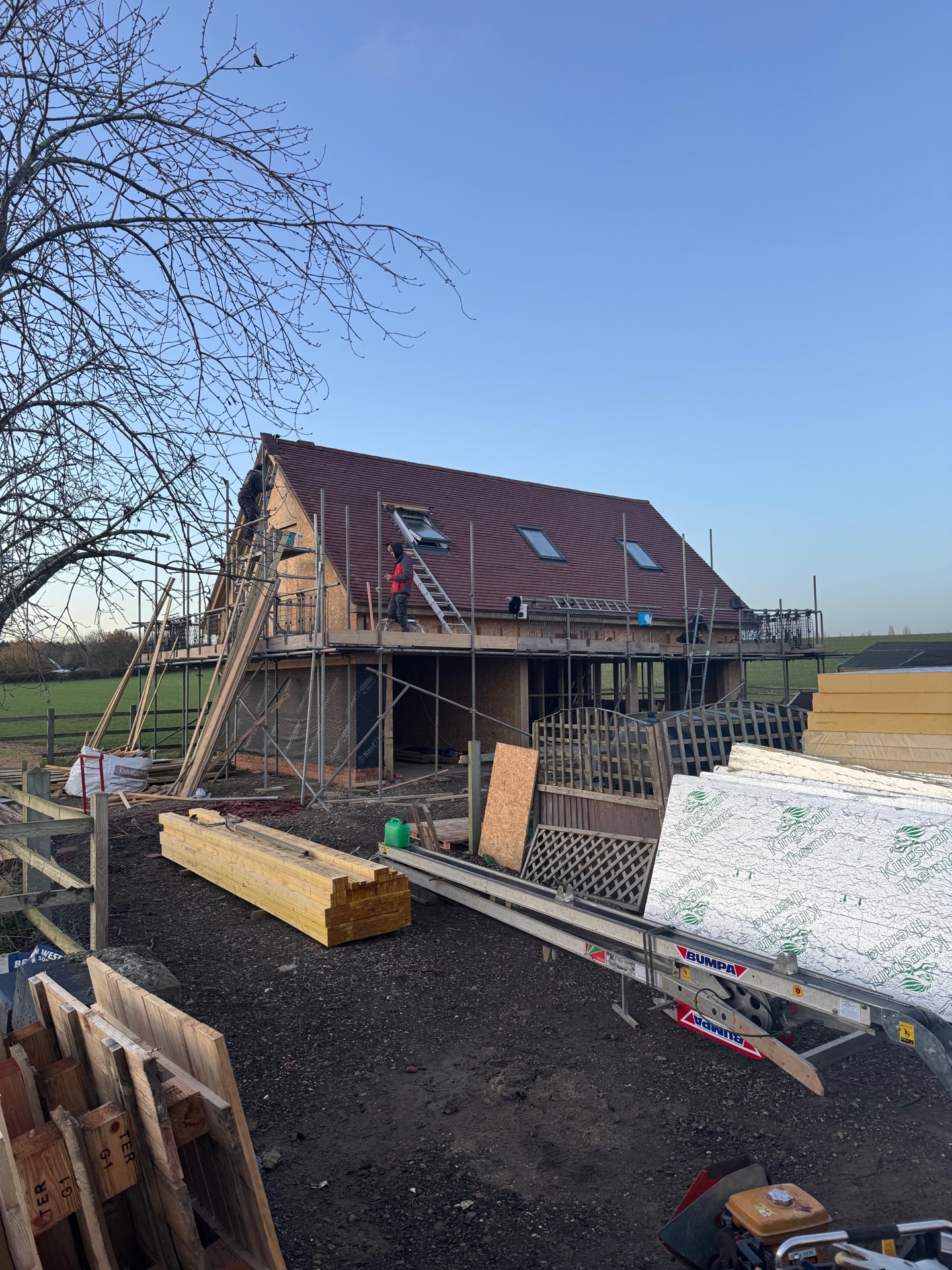 Park Farm tiling stage