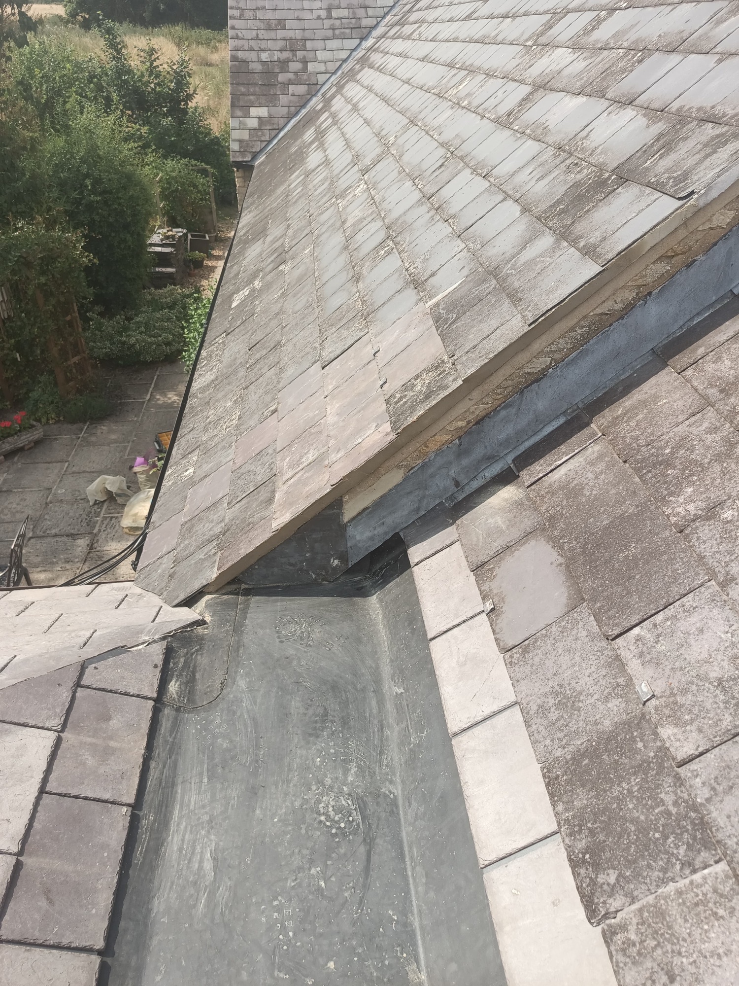 Stoke Goldington: a box gutter rebuilt